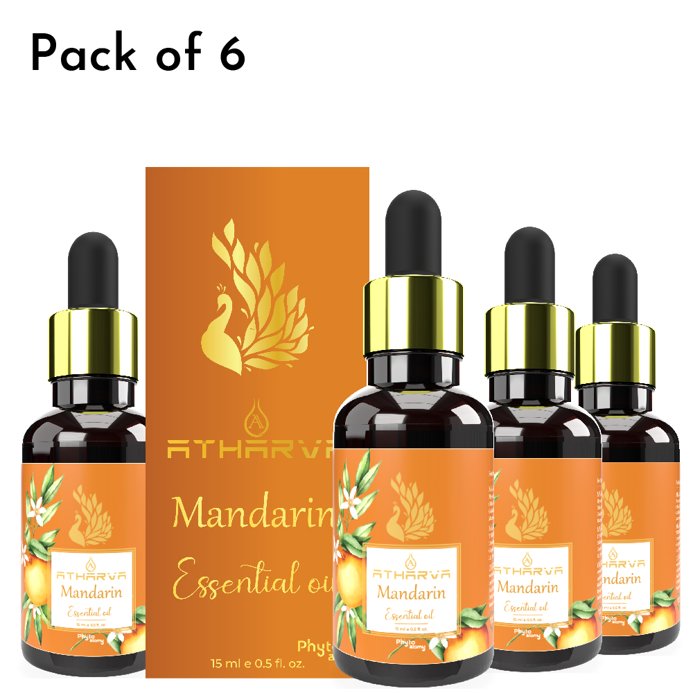 Atharva Mandarin Essential Oil (15ml) Pack Of 6